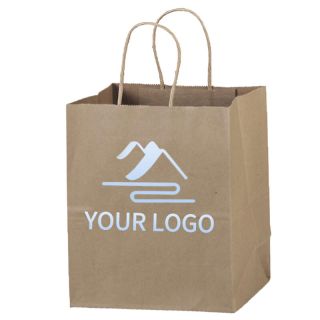 Custom Eco-friendly Gift Paper Bags Recycled Retail Bag Tote with Handle
