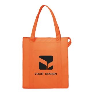 Custom Eco-Friendly Insulated Grocery Tote Bag 15"H x 13" W