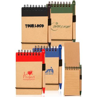 Custom Eco-friendly Jotters with Pen Office School Travel Mini Notebook
