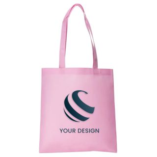 Custom Eco-Friendly Non-Woven Reusable Tote Bag 13.5" W x 14.5" H  for Promotions and Everyday Use
