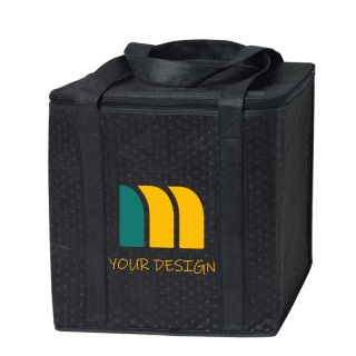 Custom Eye-catching Insulated Grocery Tote Bag by 13.5"H x 12.75" W x 9"D
