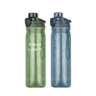 Custom Glitter Motivational Plastic Bottle Leak-proof Water Bottle Sports Bottles with Rope