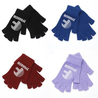 Custom Half Finger Soft Gloves Knitted Fingerless Winter Gloves