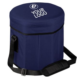 Custom Insulated 12W x 12H Cooler Seat Potable Ice Barrel Bag Grocery Tote Bags for Picnic Travel Party