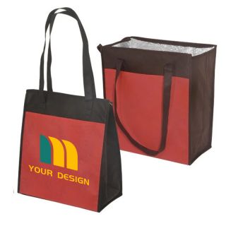 Custom Insulated Grocery Tote Bag with Foil Liner 14.5"H x 11.5" W