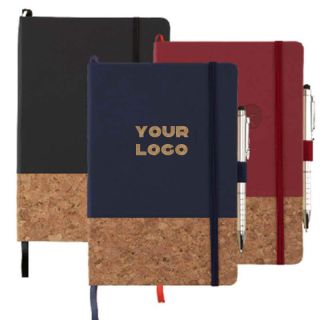 Custom Journal Two-tone Color Notebook with Pen Set for Home Office