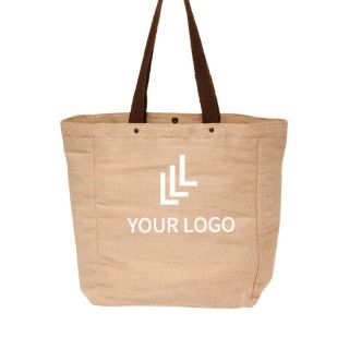 Custom Jute Cotton Tote Reusable Gift Bags Shopping Grocery Bag
