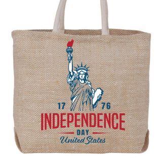 Custom Jute Shopping Tote 21W x 15H Takeout Bag Grocery Boutique Gift Bags