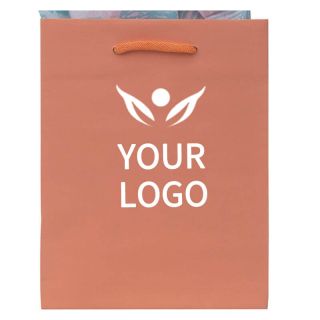 Custom Kraft Paper Bags 8W x 10H Shopping Gift Bag Retail Tote with Handles