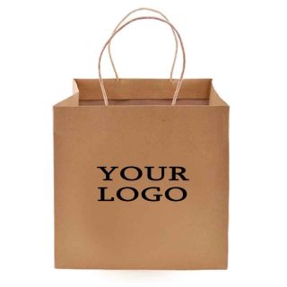Custom Kraft Paper Shopping Bag Merchandise Gift Tote Retail Bags