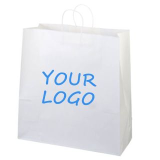 Custom Kraft Retail Bags Recycled Paper Shopping Gift Tote Take Out Bag