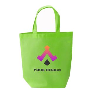 Custom Large Commerce Non-Woven FoldableTote Bag 15" H x 14" W