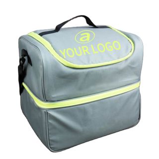 Custom Large Extra Large 22.44W x 21.65H Lunch Box Dual Compartment Lunch Bag Heat Insulated Food Delivery Cooler Bags