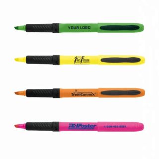 Custom Logo Highlighter Promotional Marker Pen for Office School Trade Show