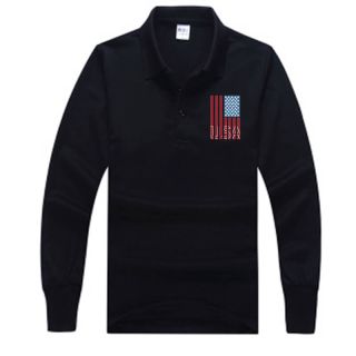 Custom Long Sleeve Cotton Polo Shirt Unisex Logo Workwear Advertised Top