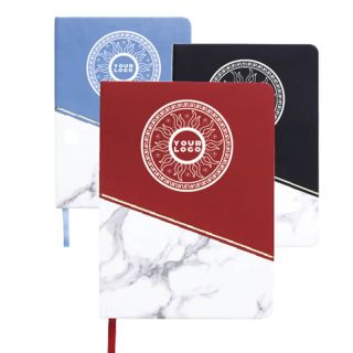 Custom Marble Blocking Color Notebooks Stylish Journals
