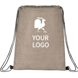 Custom Non-woven 15.5W x 15H Drawstring Bag Reusable Sport Gym Bags