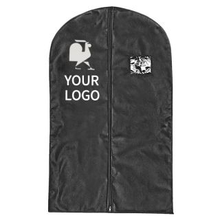 Custom Non-woven Garment Bag Reusable Zippered Storage Bags Suit Cover