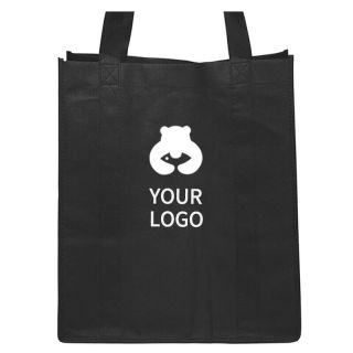 Custom Non-Woven Grocery Bags 13W x 15H Reusable Retail Promotional Shopping Gift Bags