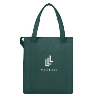 Custom Non-Woven Insulated Bags 13W x 15H Eco-friendly Lunch Tote Picnic Shopping Bag