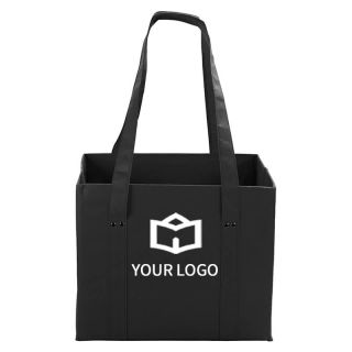 Custom Non-woven Storage 13W x 11H Tote Large Grocery Bag Shopping Bags for Home Picnic Travel 