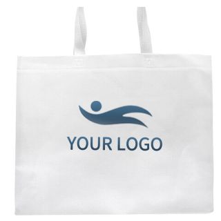 Custom Non-woven 15.5W x 14H Totes Glossy Shopping Merchandise Gift Bag Treat Bags