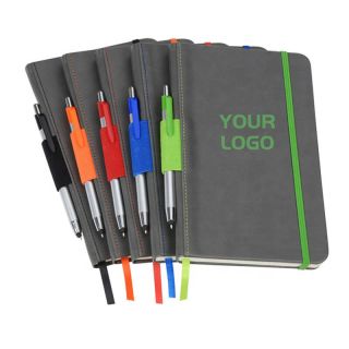 Custom Office Notebooks with Pen Promotional Notebook with Customizable Logo