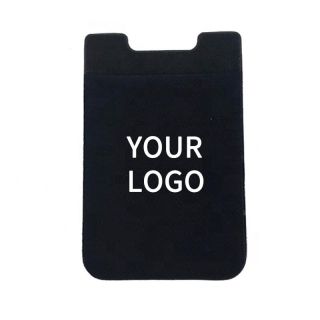 Custom Phone Card Holder Adhesive Phone Wallet Stick On Credit Card Cellphone Pouch