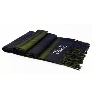 Custom Promotional Scarf Long Shawls Winter Warm Wraps Tassels Blanket