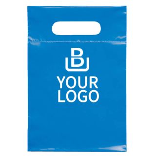 Custom Plastic Bag Die Cut Shopping Gift Bags for Boutique Retail Stores