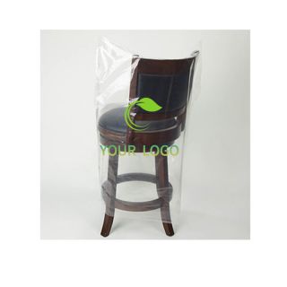 Custom Plastic Clear 24W x 48H Chair Cover Bag Anti-dust Bags Furniture Covers