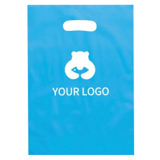 Custom Plastic Merchandise 9.5W x 14H Bag Shopping Retail Gift Bags