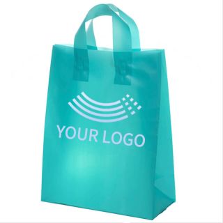 Custom Plastic Shopping Tote Bag Merchandise Retail Gift Bags 