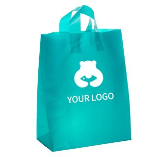Custom Plastic Shopping Tote Retail Gift Bags for Boutique Party Favor