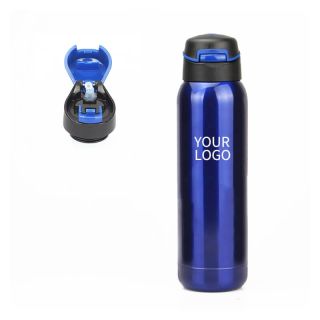 Custom Portable Sports Bottle Double Wall Stainless Steel Insulated Vacuum Flask Metal Water Bottle