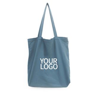 Custom Printed Logo 16.93"W x 15.75"H Handbag Large Reusable Shopping Canvas Tote Promotional Bag