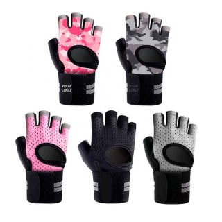 Custom Promotional Fitness Gloves Training Gloves Half Fingers Protective Workout Gloves