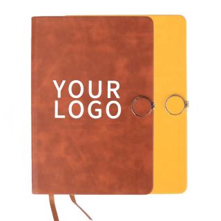 Custom A5 Notebook With PU Leather Cover Magnetic Buckle Closure for School Office