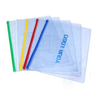 Custom PVC Plastic Pencil Bag Paper Storage Bag Reusable Envelope For Students