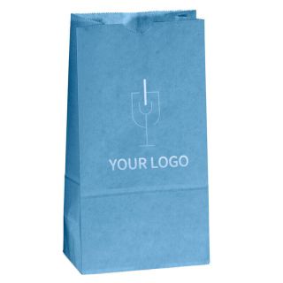 Custom Recyclable Paper Lunch Popcorn Bags 4.25W x 8.25H inch Boutique Shopping Gift Retail Bag