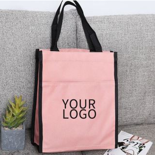 Custom Recycled Book 15"W x 16.5"H Bag Reusable Office Canvas Tote Bag