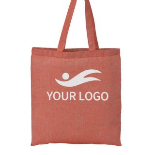 Custom Recycled 14W x 16H Cotton Shopping Tote Twill Grocery Boutique Gift Bags Travel Bag 