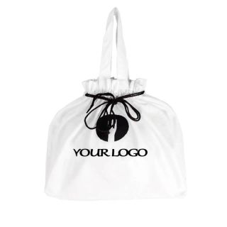 Custom Reusable Eco-friendly 17" H x 15" W Double Drawstring Makeup Bags Biodegradable Toiletry Tote