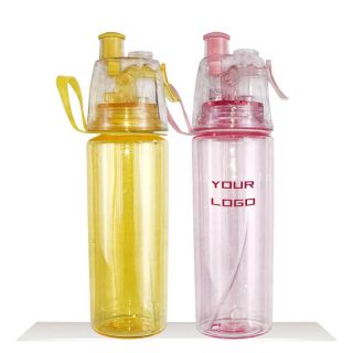 Custom Reusable Water Bottle Outdoor BPA Free Sports Plastic Bottle with Spray Nozzle