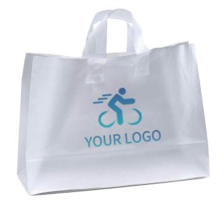 Custom Shopping Totes Plastic Retail Gift Bags for Boutique Party Favor