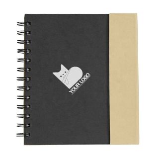 Custom Spiral Notebooks with Memo Stickers Pen Loop Magnetic Closure A5 Note Book