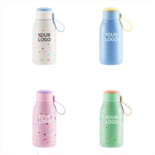 Custom Stainless Steel Food-grade Cute Portable Water Bottle Thermos Flask