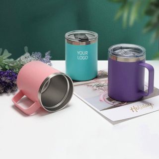 Custom Stainless Steel Wine Tumbler Double Wall Insulated Coffee Mug Breakfast Cup with Lid