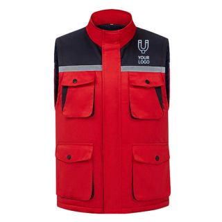 Custom Tactical Work Vest Outdoor Working Fishing Wear Stitching Color Waistcoat Top