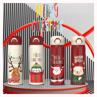 Custom Travel Thermos Insulated Stainless Steel Christmas Gift Vacuum Water Bottle Flask Keep Water Hot Cold